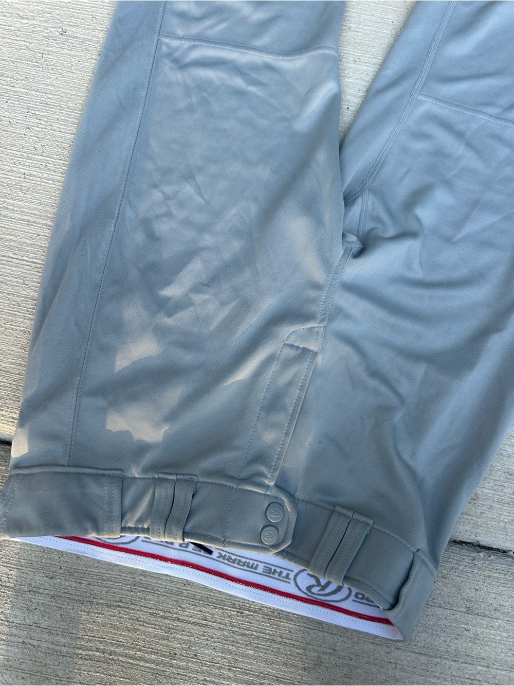 Rawlings Youth Men's Light Gray Performance Pants YXXL